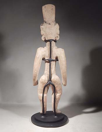 Ancient Mexican Huastec Standing Figure Custom Display Stand (back).