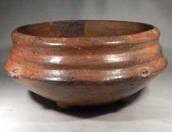 Pre-Columbian Chupicuaro Ribbed Tripod Bowl Vessel West Mexico