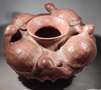 Colima Turtles Olla Vessel - After
