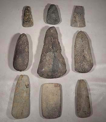 Costa Rican Stone Celts Chisels Axes Scrapers Tools