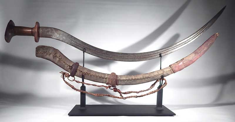 Ethiopian Shotel Sword Custom Display Stand.