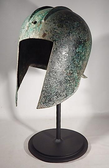 Greek Illyrian Bronze Helmet Custom Display Stand