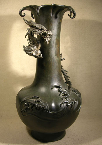 Meiji Dragon Vase