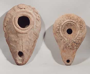 Near Eastern Roman Egyptian Pottery Oil Lamps