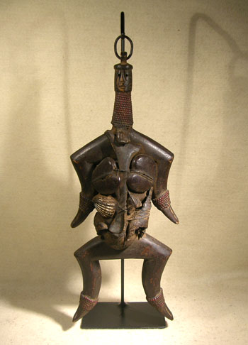 African Cameroon Namji Doll Custom Display