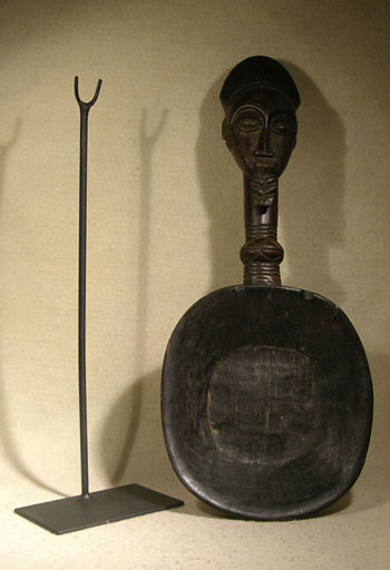 African Pende Spoon Custom Display