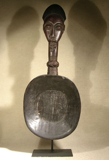 African Pende Spoon Custom Display