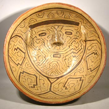 Shipibo Pottery Face Bowl