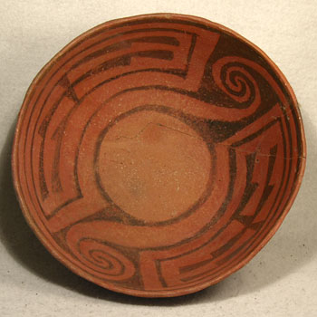Carved Maya Bowl - After