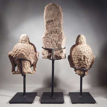 Stone Buddha HeadCustom Display Stands (back).