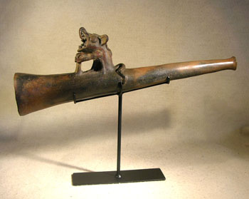 Moche Trumpet Custom Display