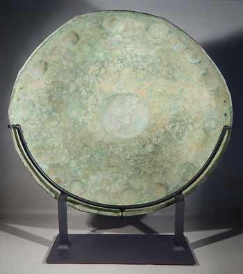 Ancient Ancient Villanovan Bronze Shield Custom Display Stand (back).