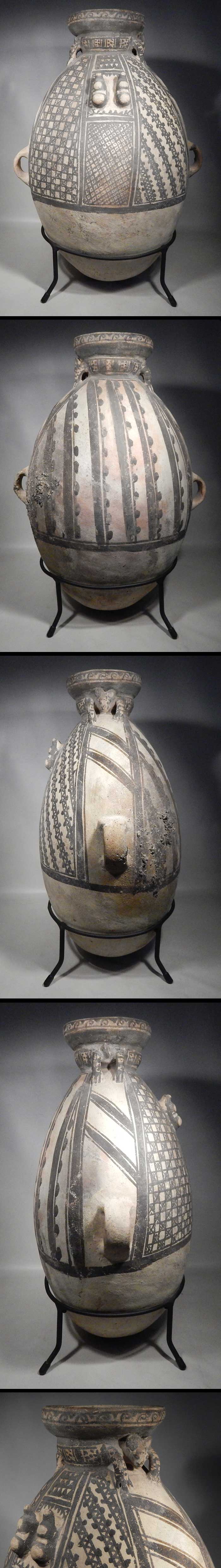 Pre-Columbian Chancay Painted Amphora Vessel
