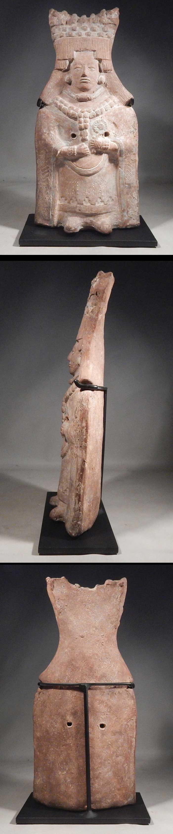Pre-Columbian Maya Standing Lord Rattle Figure