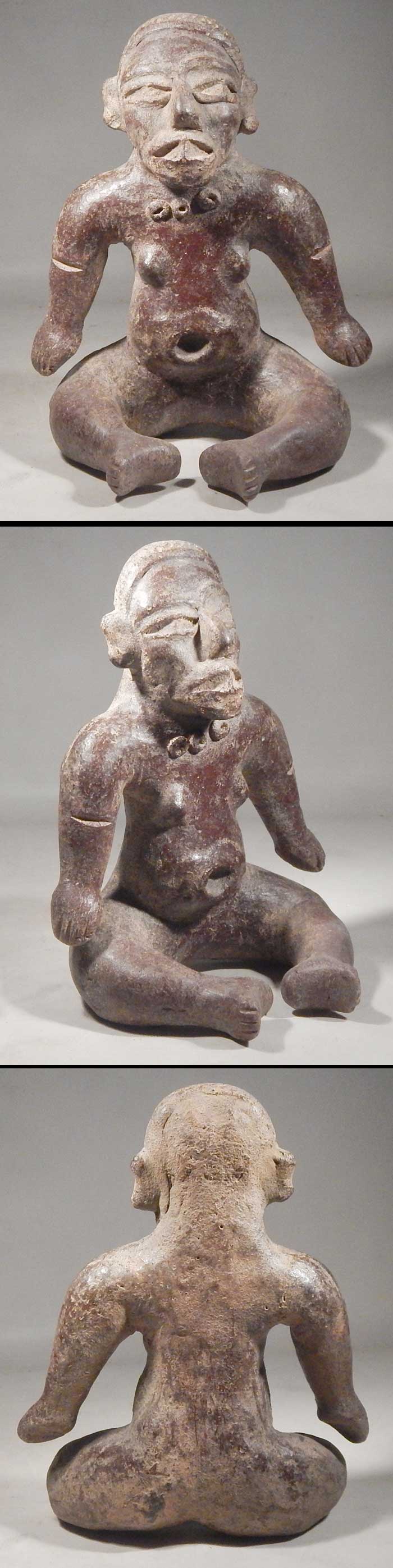 Pre-Columbian Maya Mayan Pre-Classic Olmecoid Female Figure Guatemala