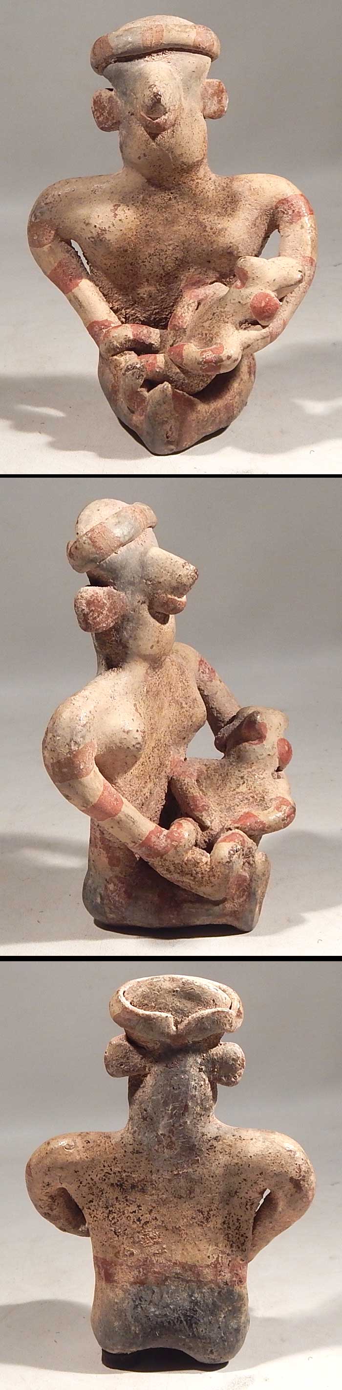 Pre-Columbian Nayarit Maternal Figure Mother and Child West Mexico