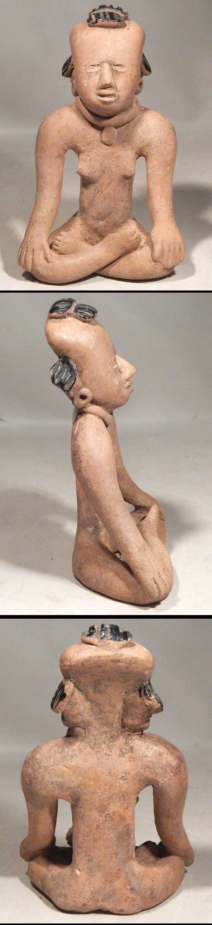Pre-Columbian Mexico Vera Cruz Veracruz Seated Female Figure