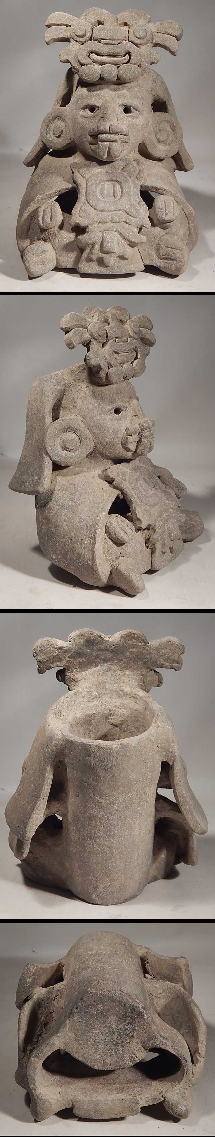 Pre-Columbian Zapotec Figural Urn