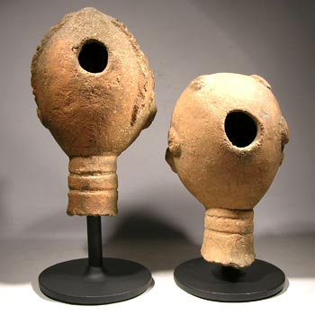 African Akan Ancestral Heads Custom Display Stands - back