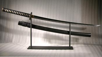 Japanese Samuri Sword Custom Display Stand - Back