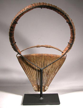 Cameroon, Kirdi Cache Sexe Custom Display Stand- back