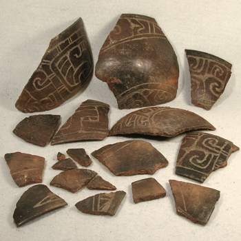 Carved Maya Bowl - Before