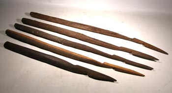 Chancay Wooden Harpoon Points