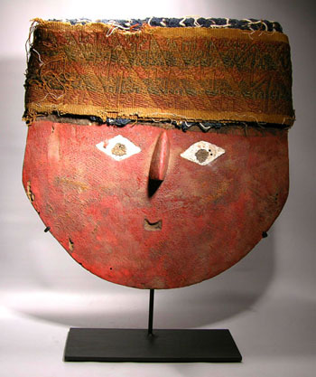 Chancay Wooden Mask Custom Display