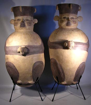 Chancay China Urn Custom Display Stands - front