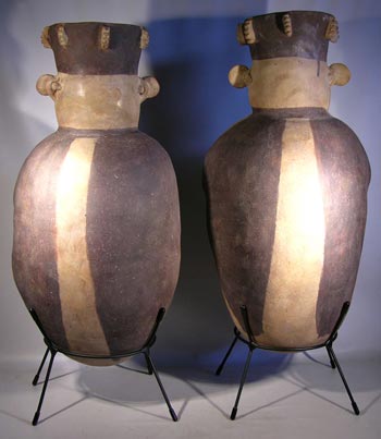 Chancay China Urn Custom Display Stands- back