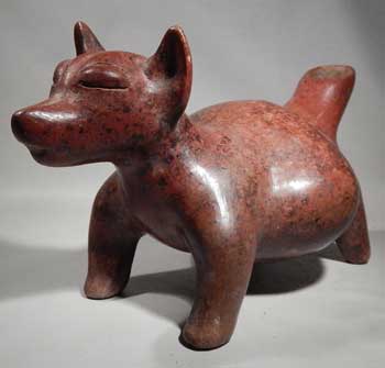 Pre-Columbian Colima Dog Canine Vessel West Mexico