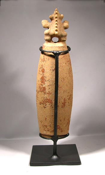 Huetar Pottery Drum Custom Display