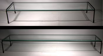 Custom Glass & Steel Shelf