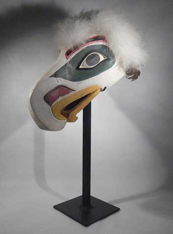Eagle Headdress Canadian Artist Dartwin Jeffrey Custom Display Stand.