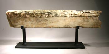 Ancient Greek (Corinthian) Marble Architectural Element Custom Display Stand - Back