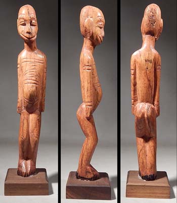 Lege Bone Carved Inginga Figure Democratic Republic of the Congo African
