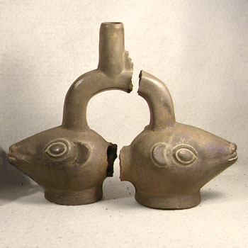 Chimu Llamas Vessel - Before