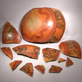 Maya Glyph Bowl - Before