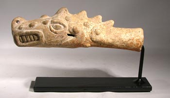 Maya Staff Head Rattle Display Stand - front