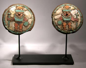 Moche Ear Spools Custom Display Stand