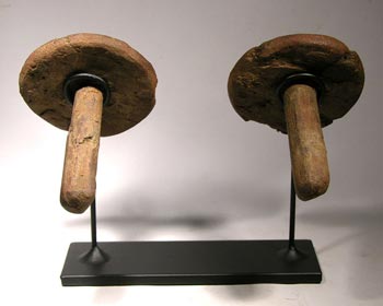 Moche Ear Spools Custom Display Stand
