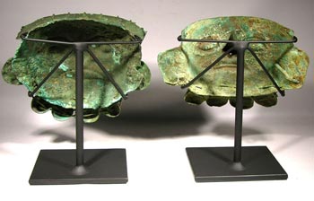 Moche Copper Masks Custom Display Stands