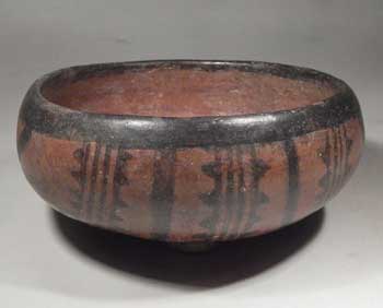 Pre-Columbian Narino Painted Bowl Colombia