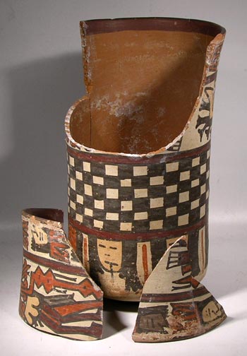 Nazca Cylinder (beaker) - Before