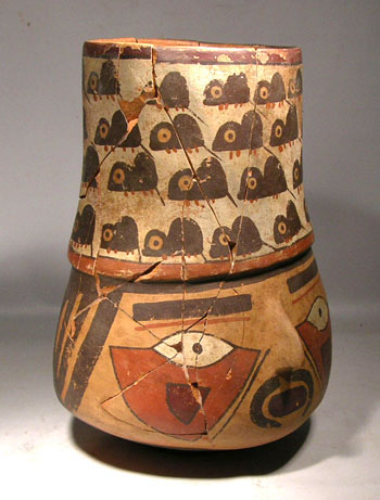 Nazca Portrait Kero Vessel - Before