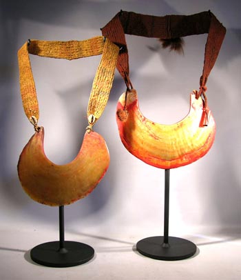 Papua New Guinea Kina Shell Custom Display Stands - front