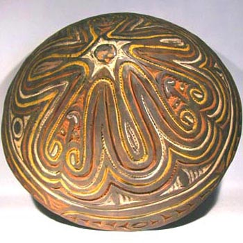Papua New Guinea Sawos pottery bowl - After