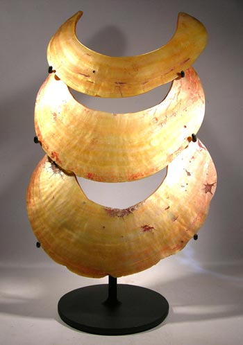 Papua New Guinea Kina Shell Custom Display Stand - front