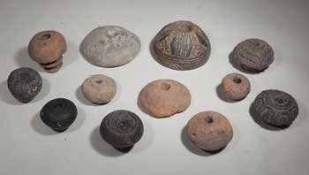 Pre-Columbian Pottery Spindle Whorls