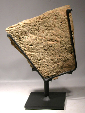 Roman Engraved Stone Plaque Custom Display Stand